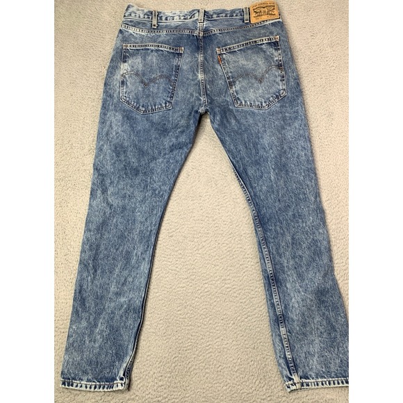 Orange Tab Vintage 90s Levis 505 Jeans Mens 38x30 Blue Regular Straight Leg - Picture 6 of 10